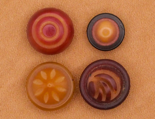 Vegetable Ivory Carved Vintage Small Tagua Nut Button Various 8-11mm