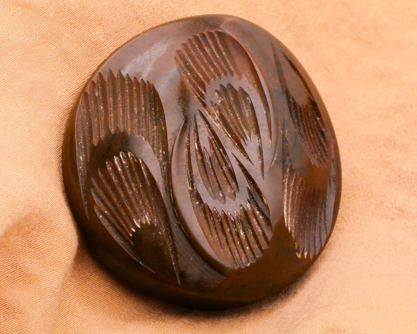 Bakelite Chocolate Brown Vintage Early Plastic Button Various 29-41mm