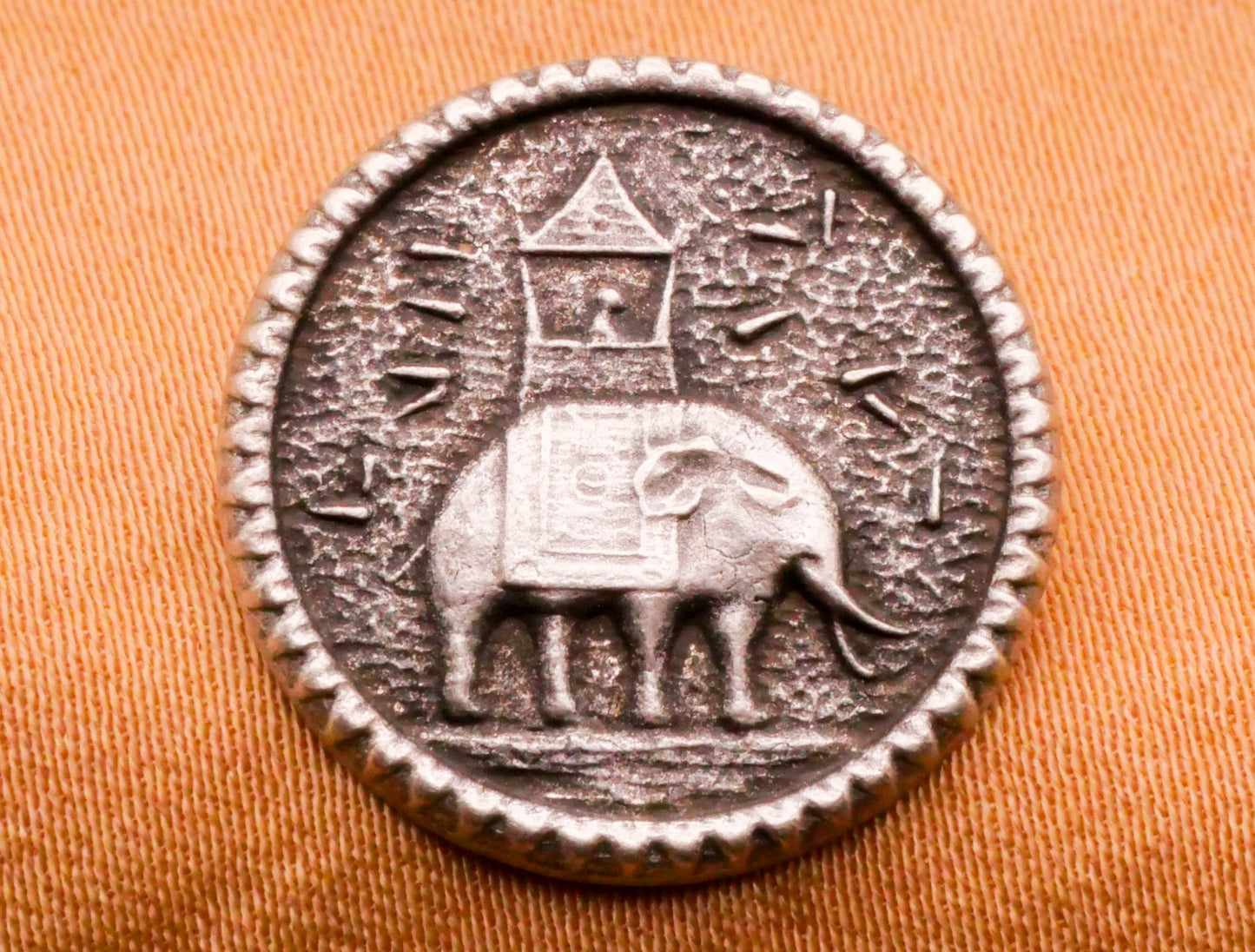 Elephant on Parade India Inspired Metal Button 25mm