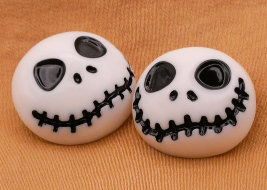 Jack Skellington Nightmare Before Christmas Plastic Pair of Buttons 21x24mm