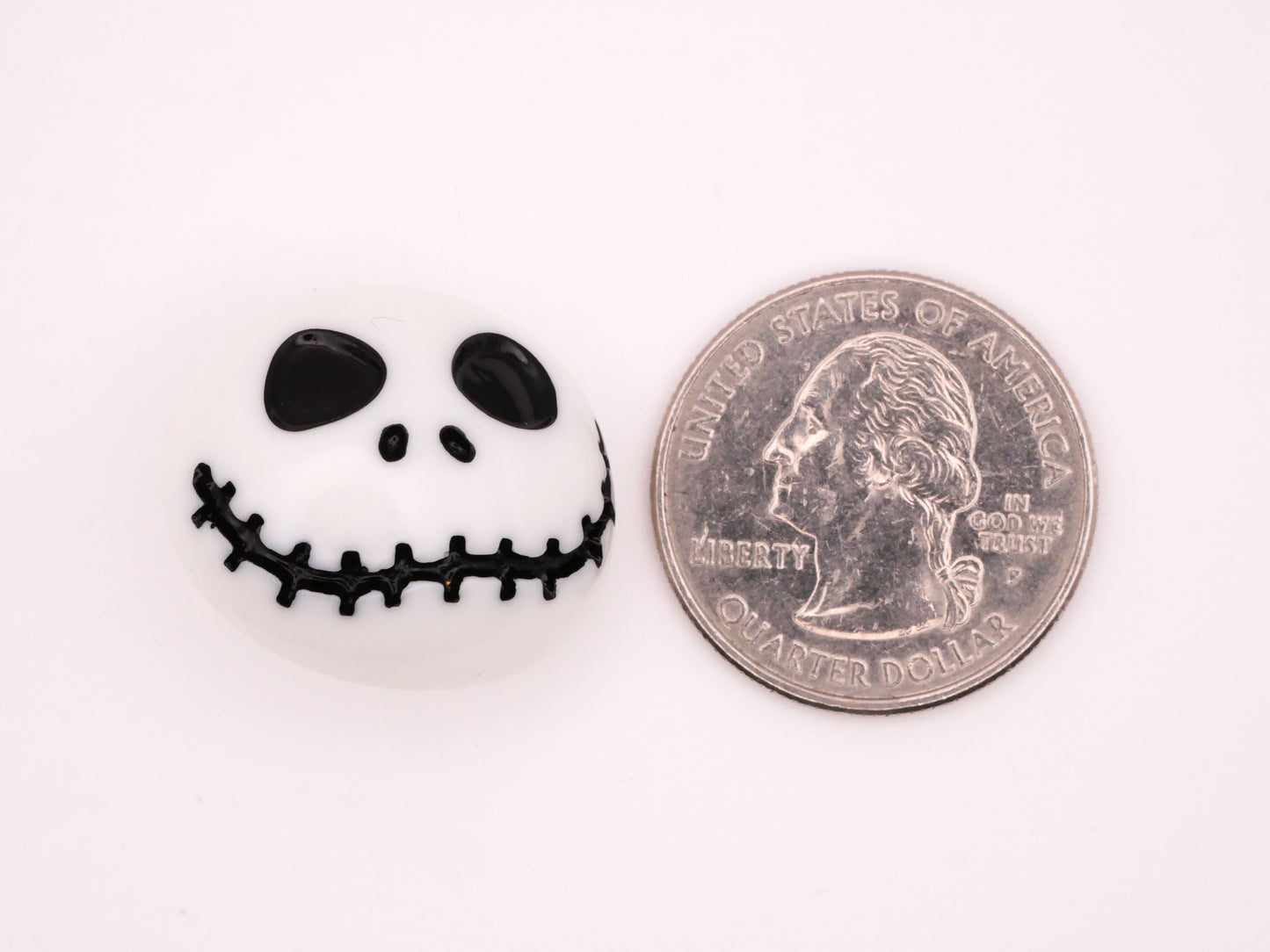 Jack Skellington Nightmare Before Christmas Plastic Pair of Buttons 21x24mm