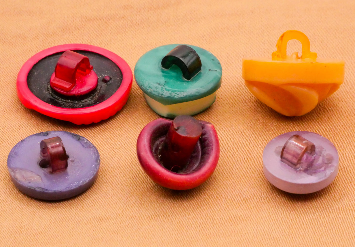 Festival Colorful Celluloid Early Plastic Button Various 12-21mm