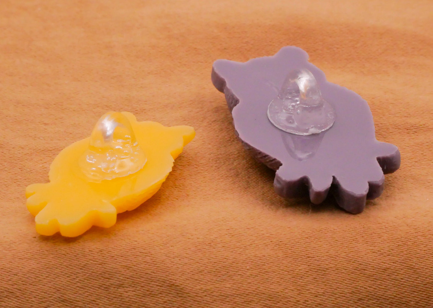 Owl Detailed Resin Yellow Purple Plastic Button Various 14-30mm