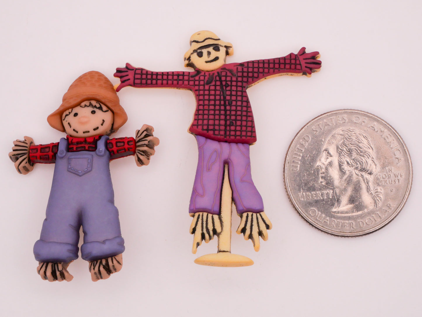 Scarecrow Farming Plastic Button Various 28-45mm