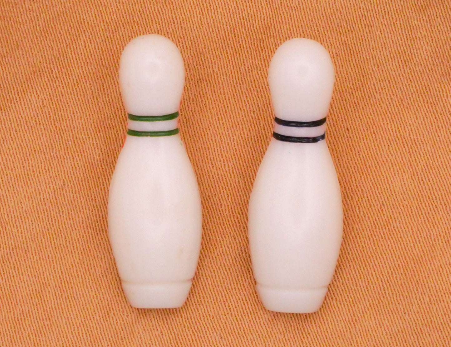 Bowling Pin Sports Vintage Plastic Button Various 8x23mm