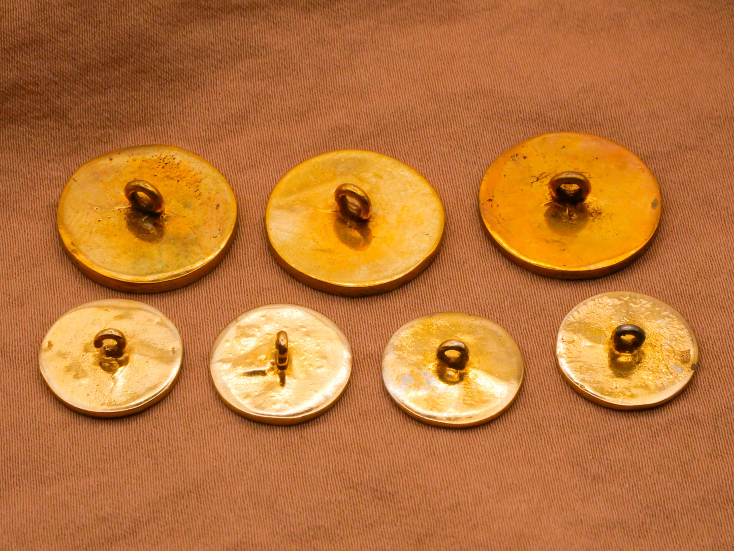 Goose Geese Reeds Vintage Brass Metal Button Various 14-18mm