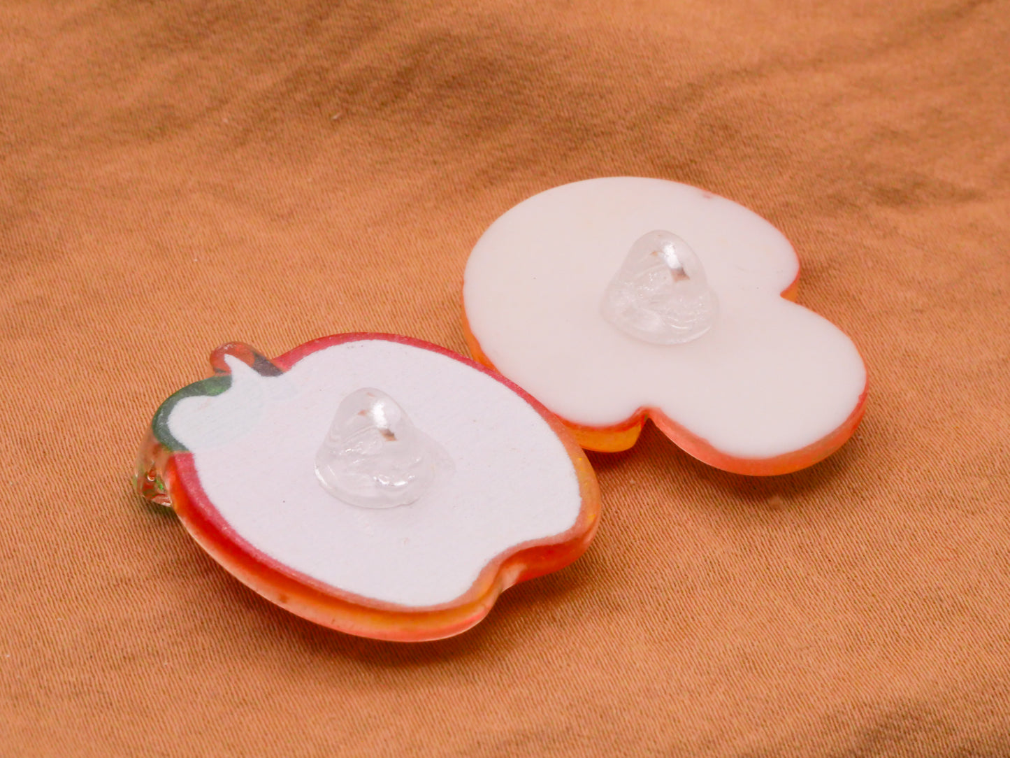 Apple Mushroom Glitter Plastic Button Various 24-30mm