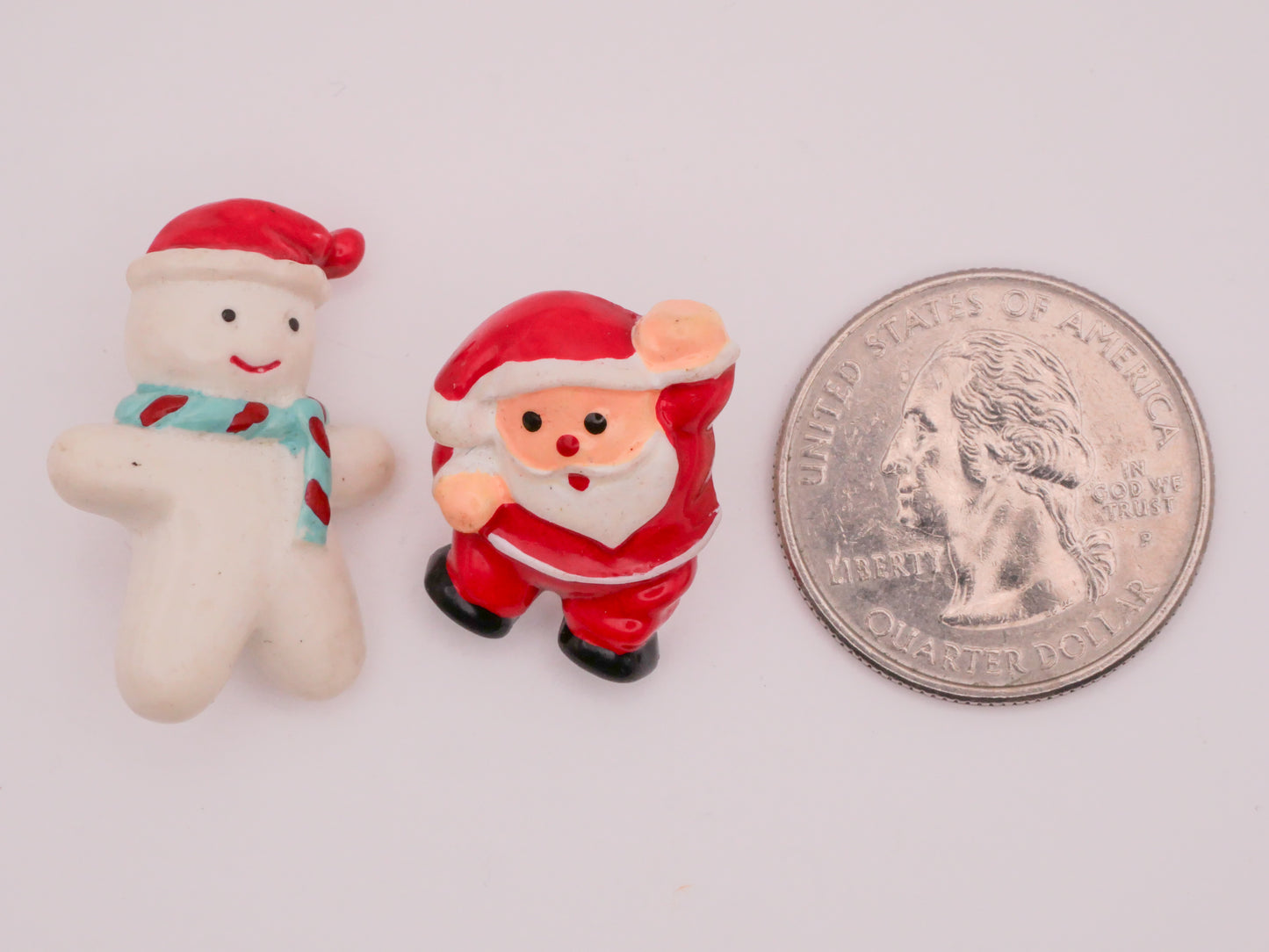 Snowman Santa Vintage Plastic Button Various 16-28mm