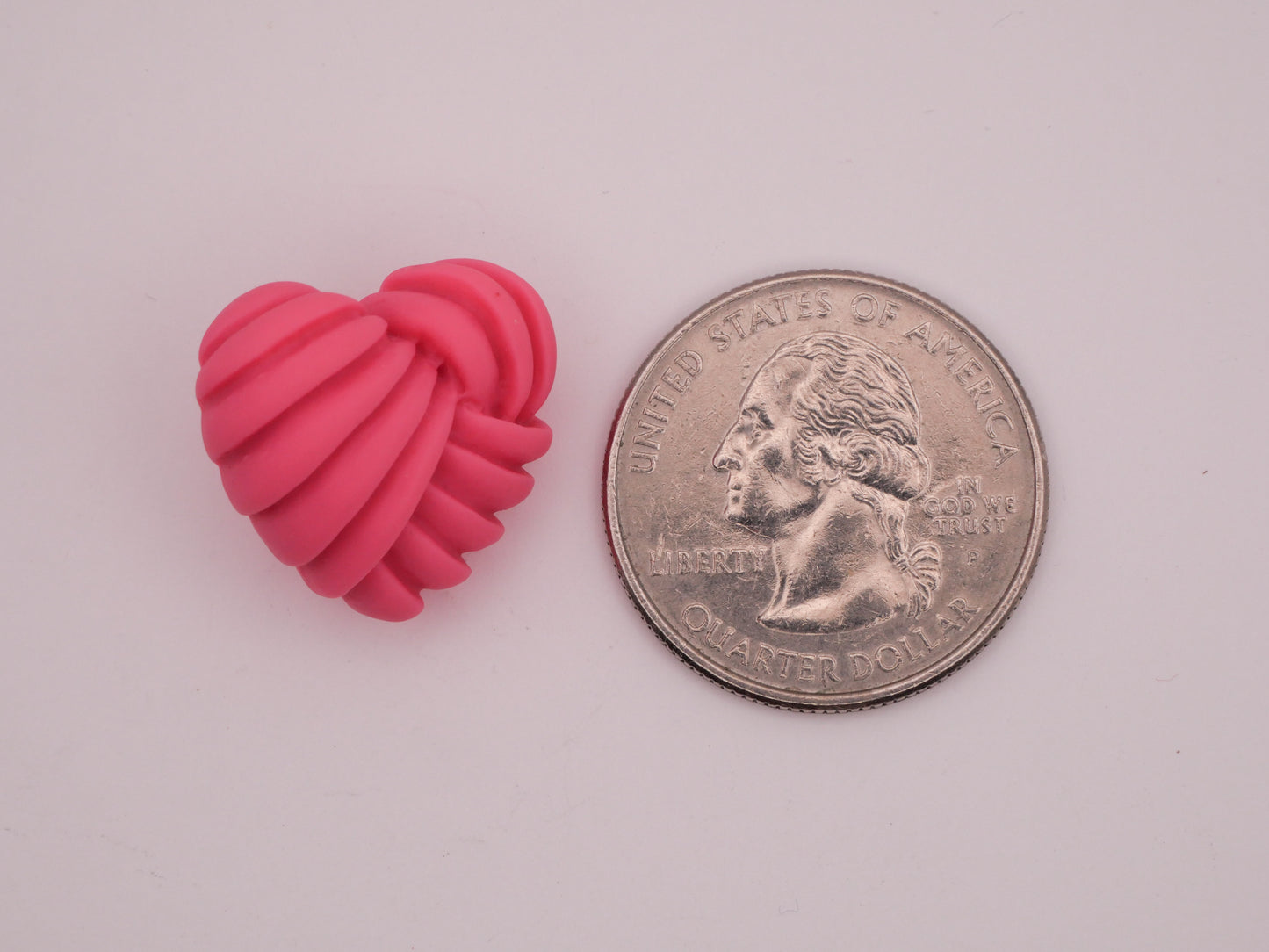 Heart Frosting Icing Plastic Set of Three Buttons Various 19x20mm