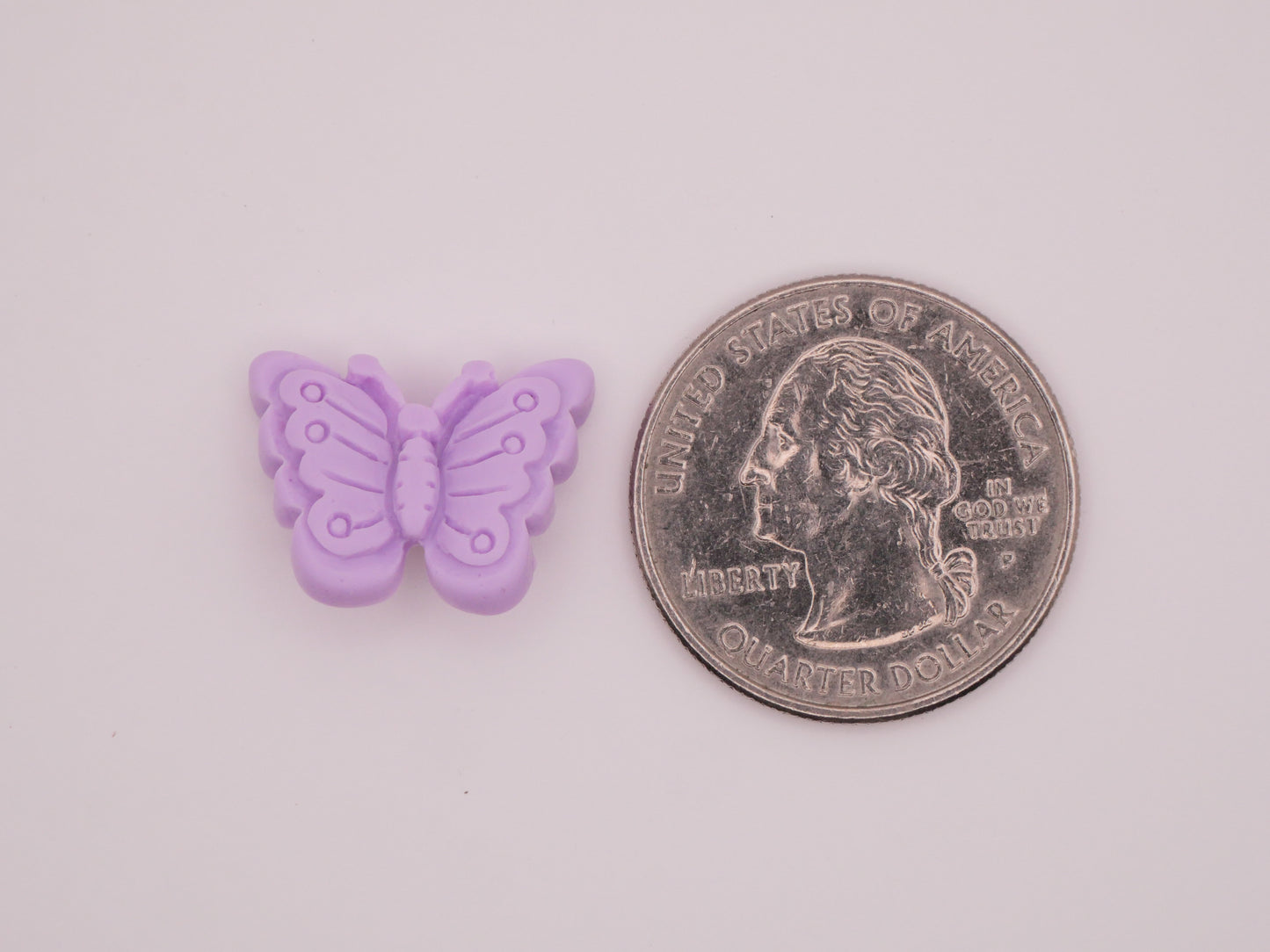 Butterfly Insect Pastel Colorful Plastic Set of Five Buttons 14x18mm