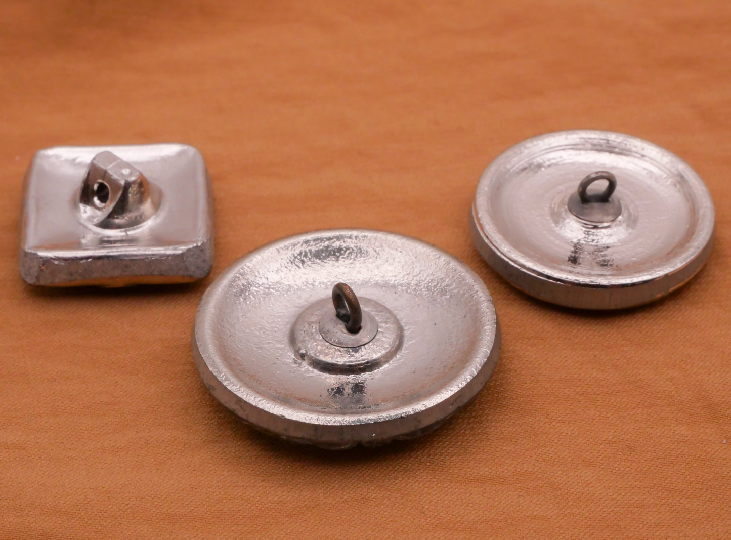 Clover Czech Glass Iridescent Luster Button Various 18-27mm