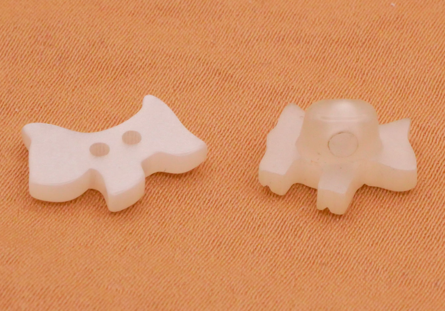 Scottie Dog Pearlized Plastic Vintage Button Various 9-14mm