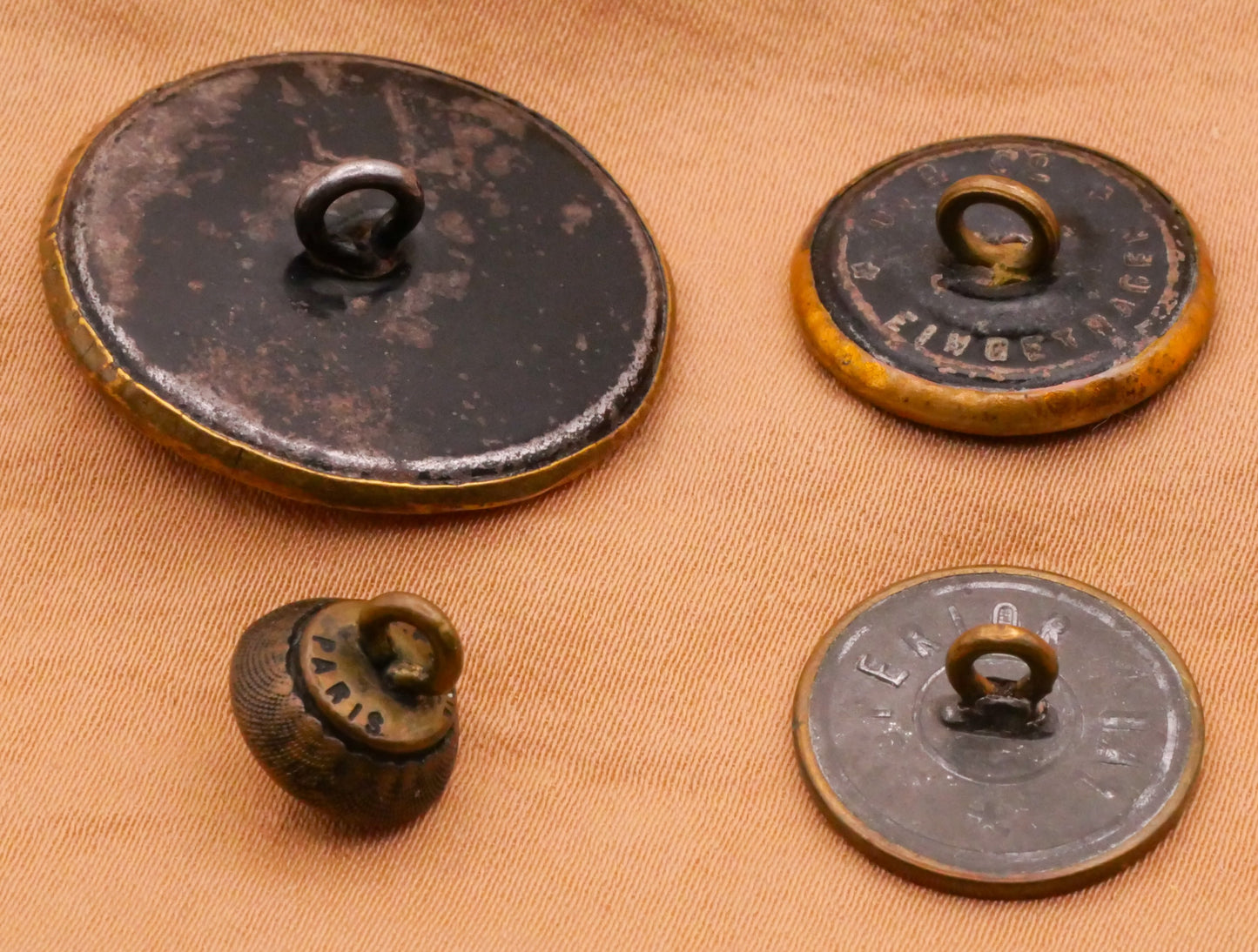 Egyptian Pyramid Brass Metal Button Various 10-28mm