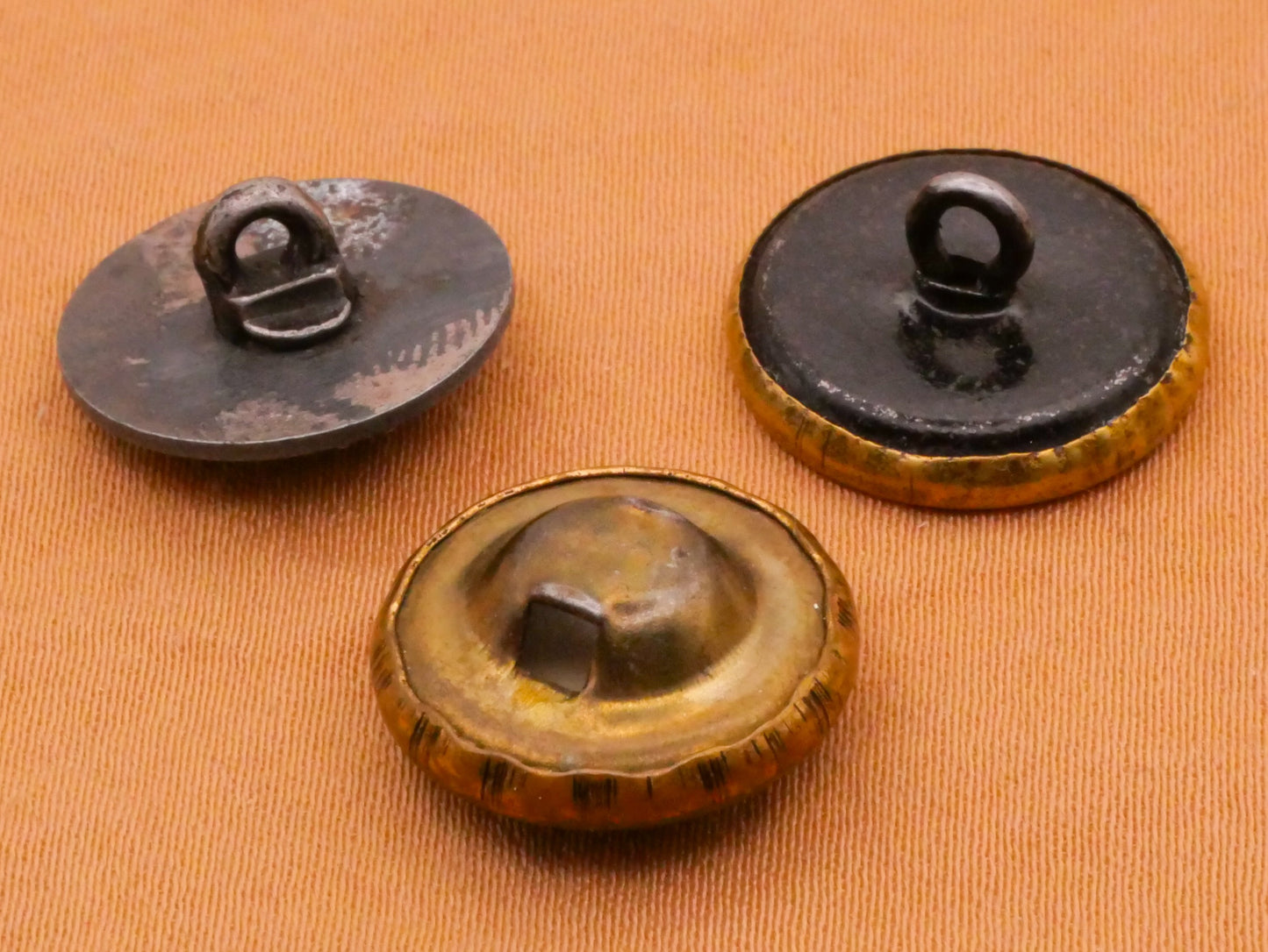Bird Birds Antique Metal Button Various 15-16mm