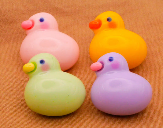 Chick Spring Colorful Plastic Assorted Set of Four Buttons 19mm