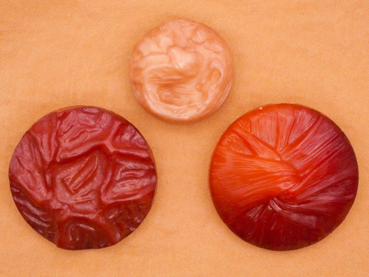 Twisted Fabric Look Vintage Plastic Button Various 25-33mm