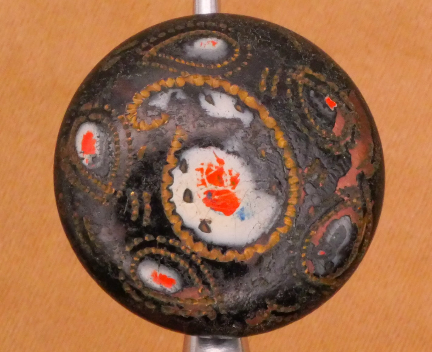 Paisley Enamel Cloisonne Champleve Lacquer Victorian Button Various 16-18mm