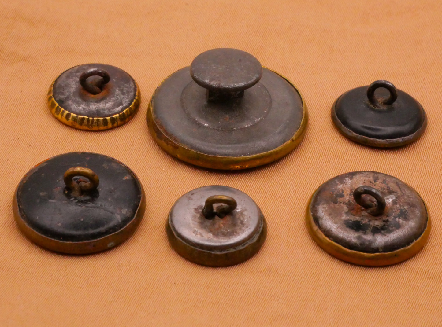 Ornate Design Victorian Metal Button Various 13-23mm