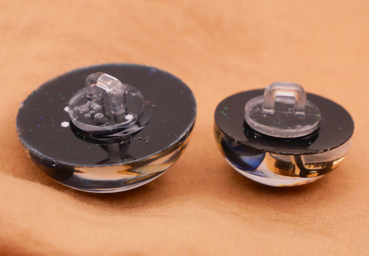Saturn Star Junque Style Dome Resin Plastic Button 19mm