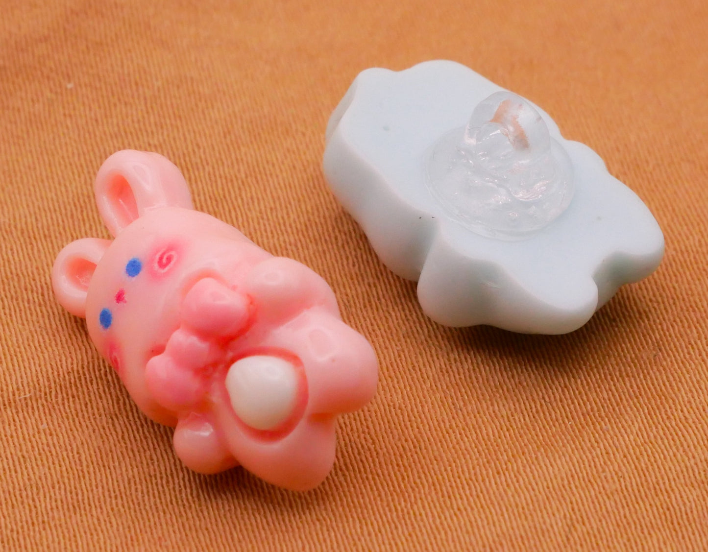 Animal Characters Plastic Assorted Set of Four Buttons 12x19mm