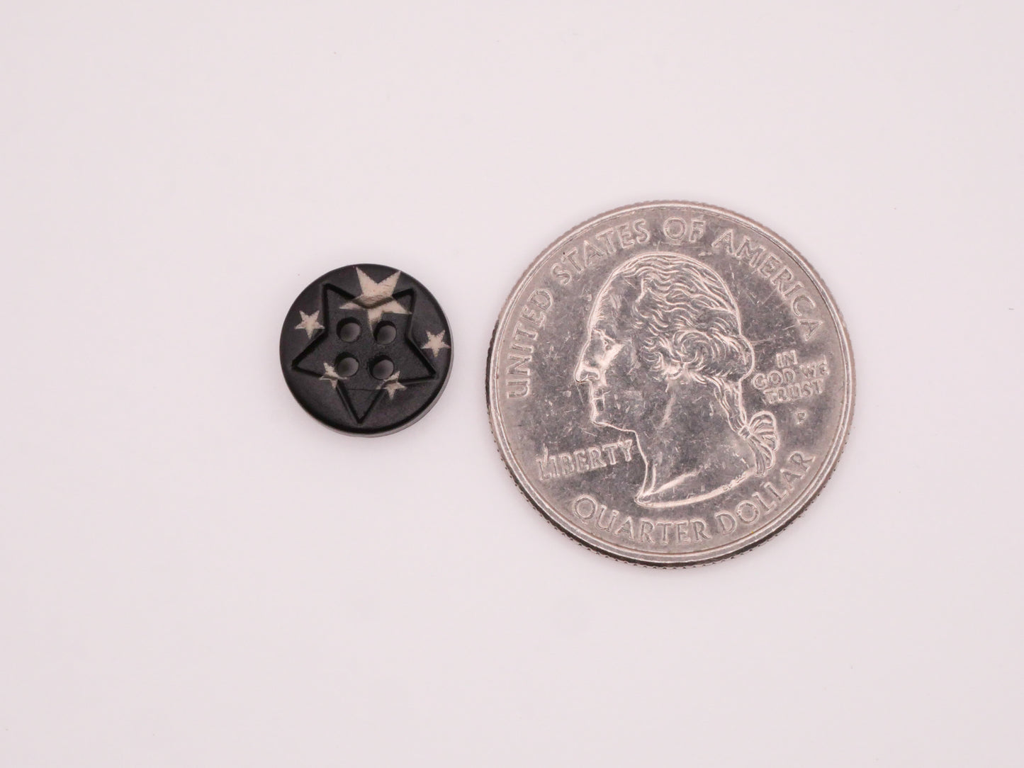 Star Starry Night Sky Set of Ten Plastic Buttons 12mm