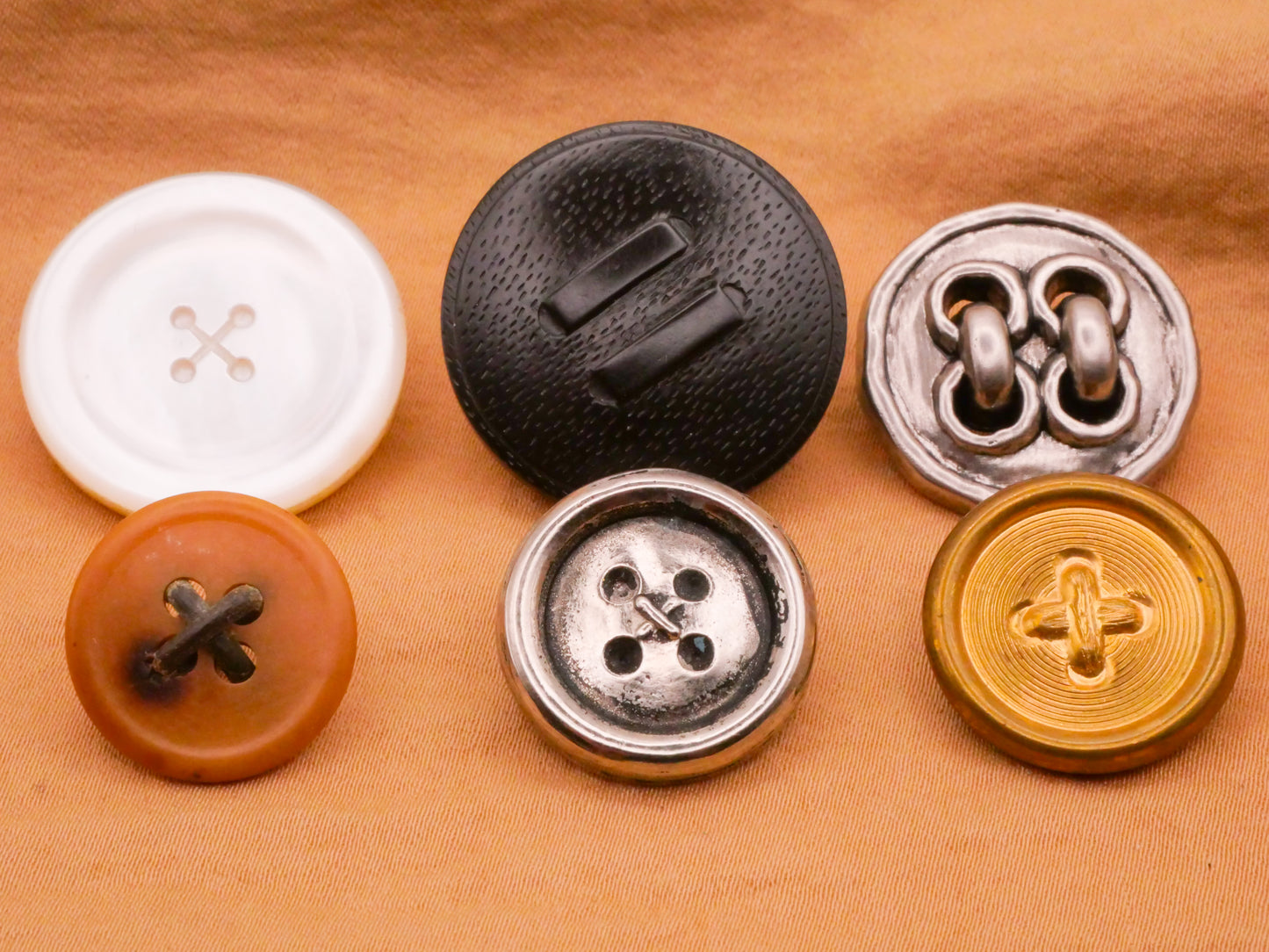 Threaded Button Look Vintage Shank Back Button Various 17-27mm