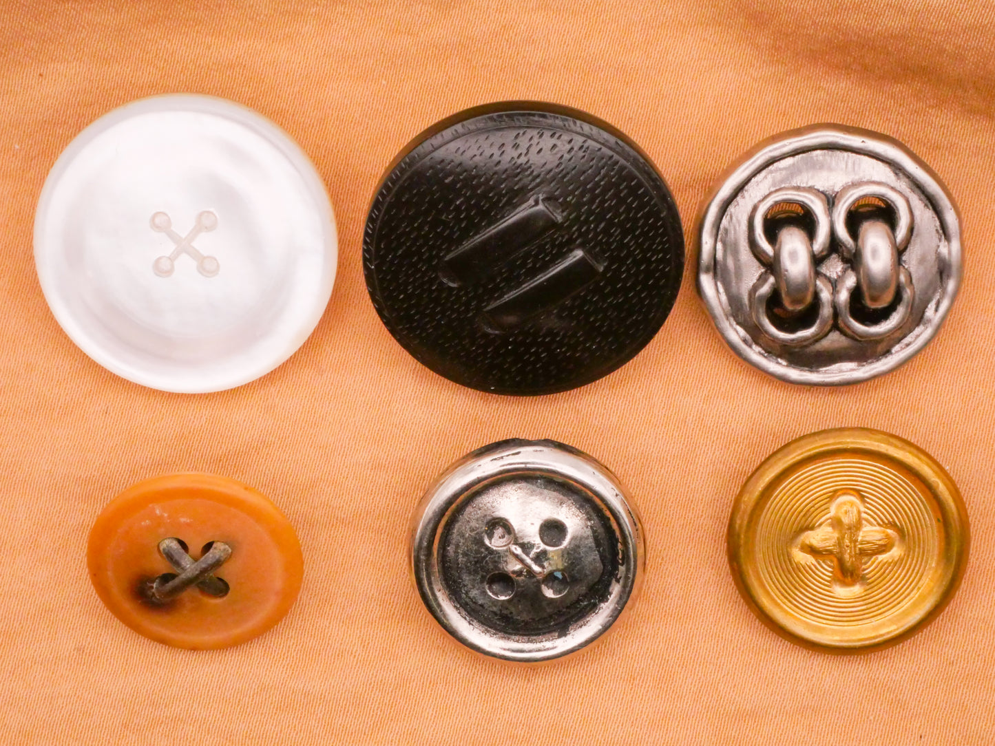 Threaded Button Look Vintage Shank Back Button Various 17-27mm