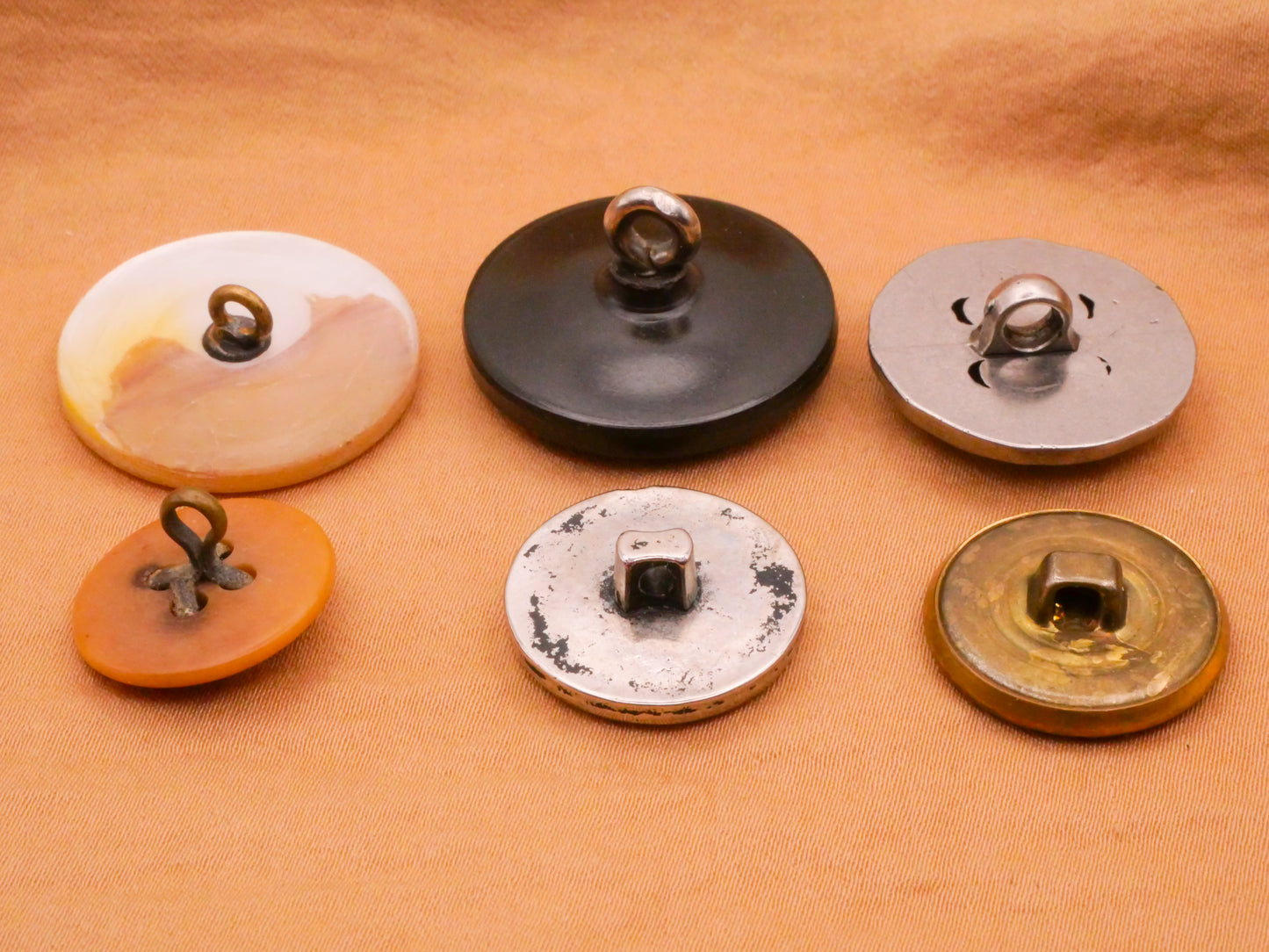 Threaded Button Look Vintage Shank Back Button Various 17-27mm