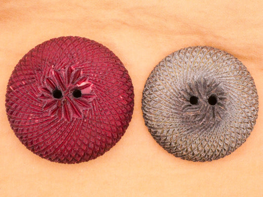 Textured Mound Couture Large Early Plastic Button Various 41-45mm