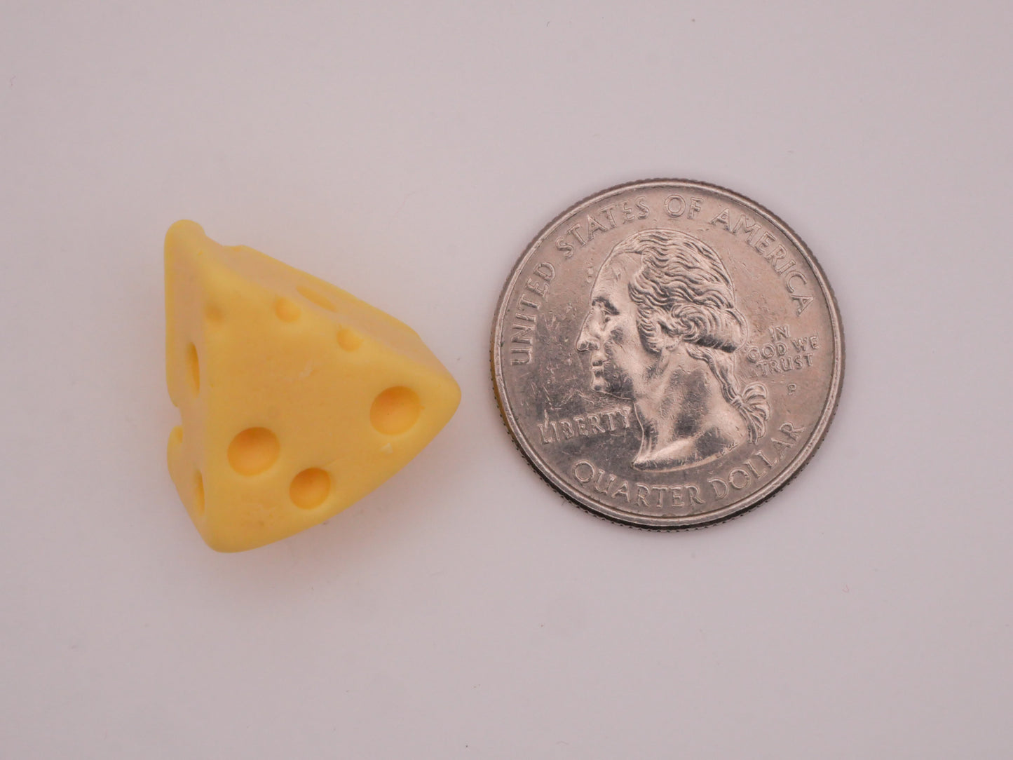 Swiss Cheese Wedge Plastic Set of Three Buttons 20mm