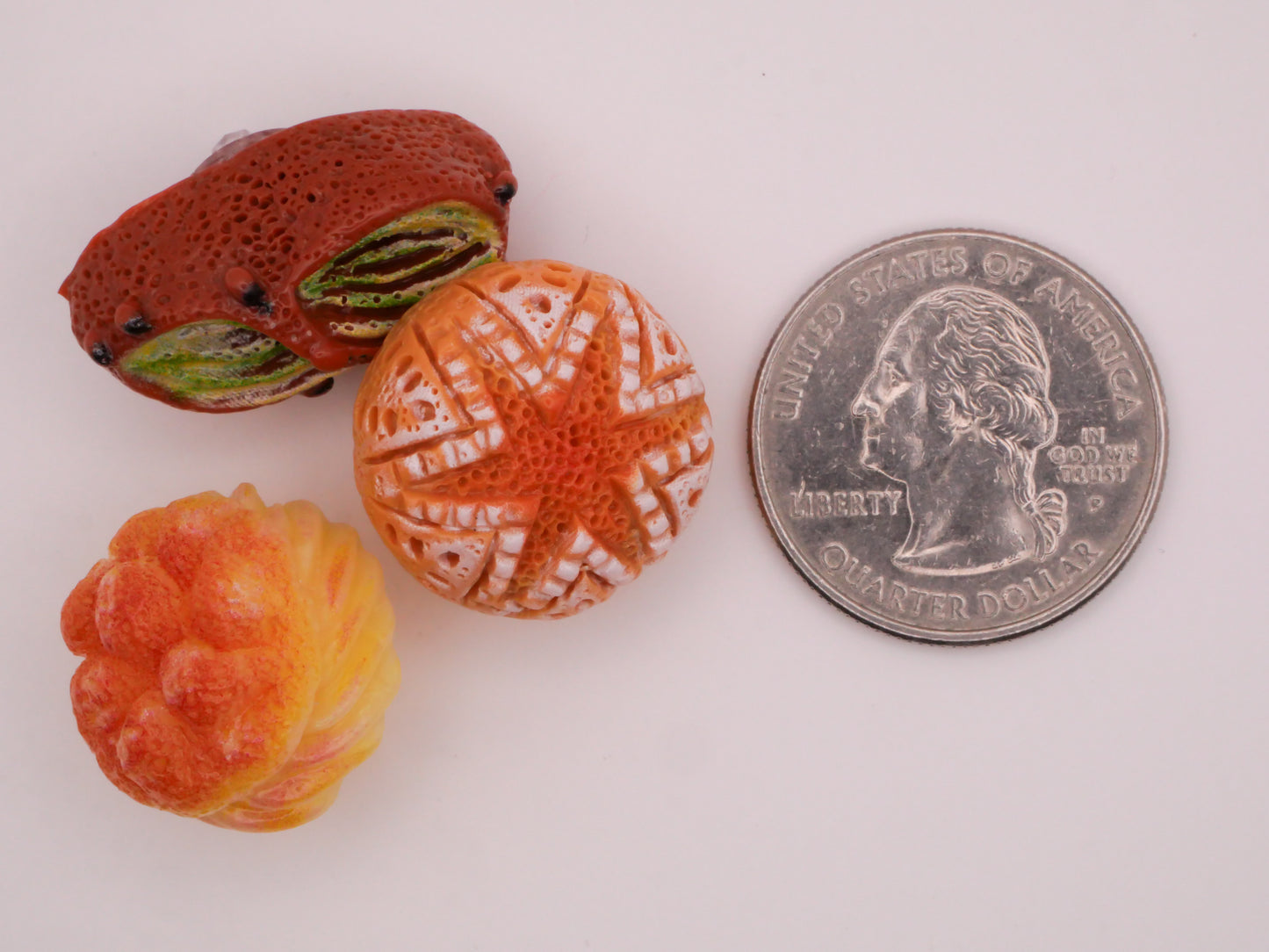Bread Pastry Realistic Plastic Assorted Set of Four Buttons 14-25mm