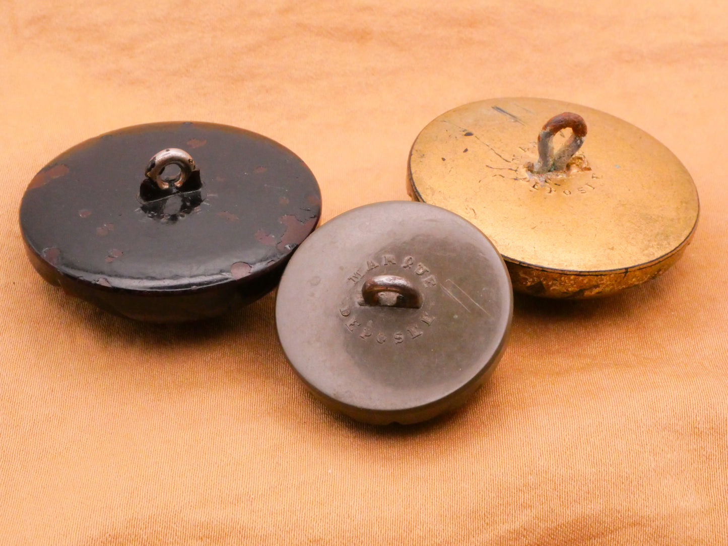 Triad French Early Plastic Button Various 28-38mm