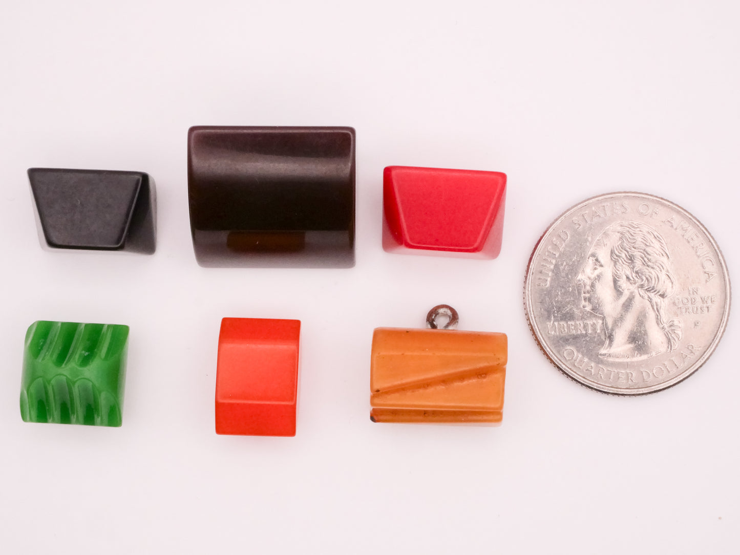 Geometric Unusual Shapes Bakelite or Early Plastic Button Various 9-21mm