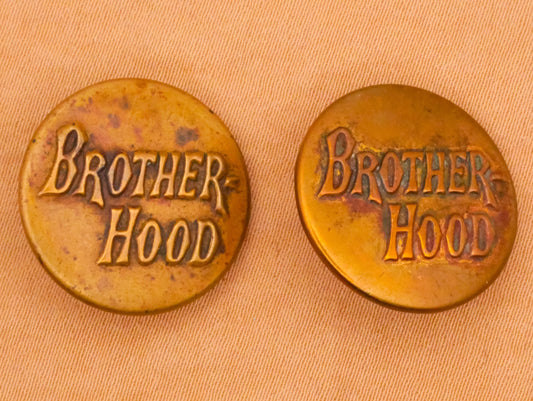 Brotherhood Workwear Verbal Brass Metal Button Various 19mm