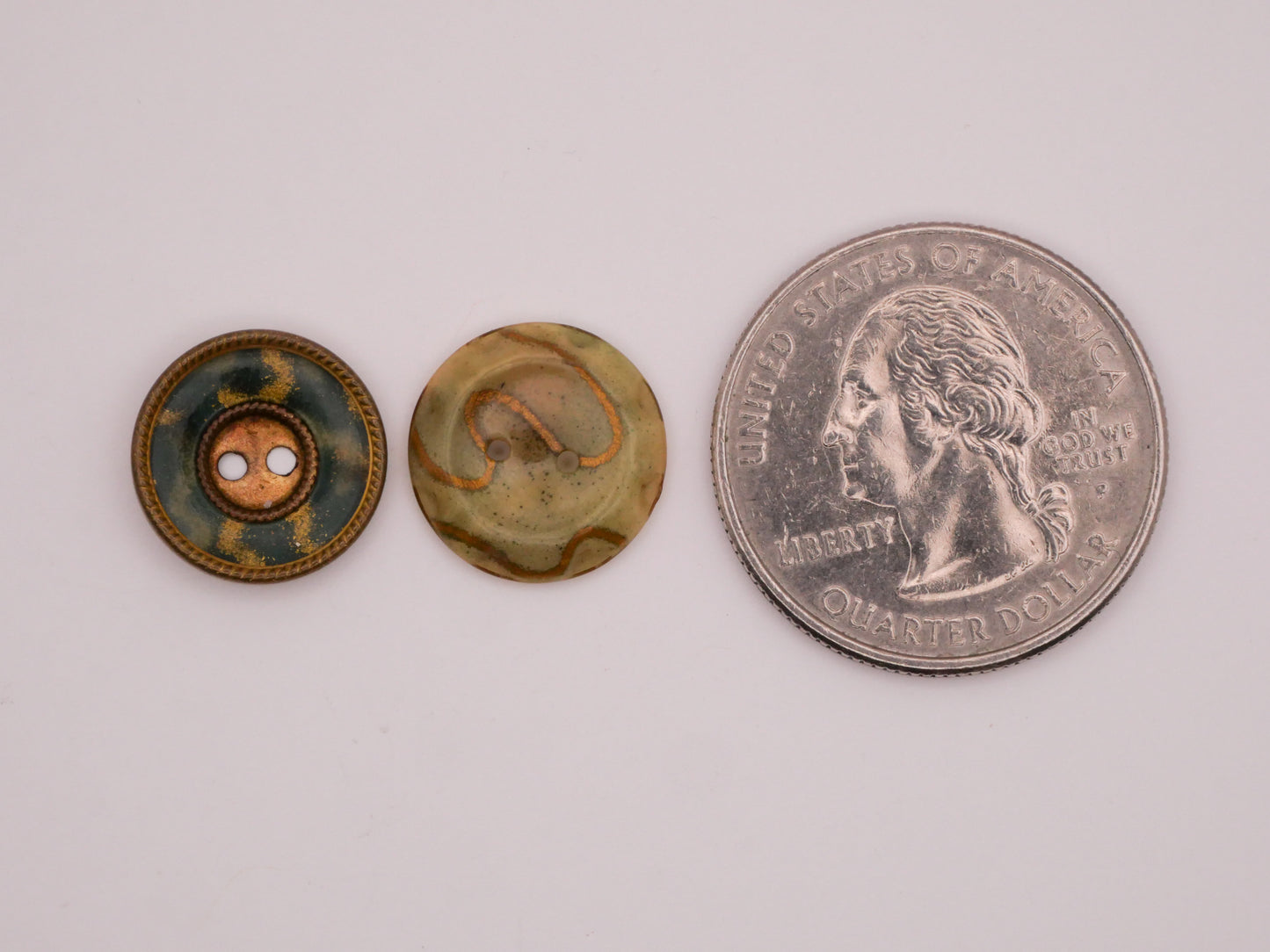Celluloid Glitter Swirl Design Tiny Early Plastic Button Various 14mm