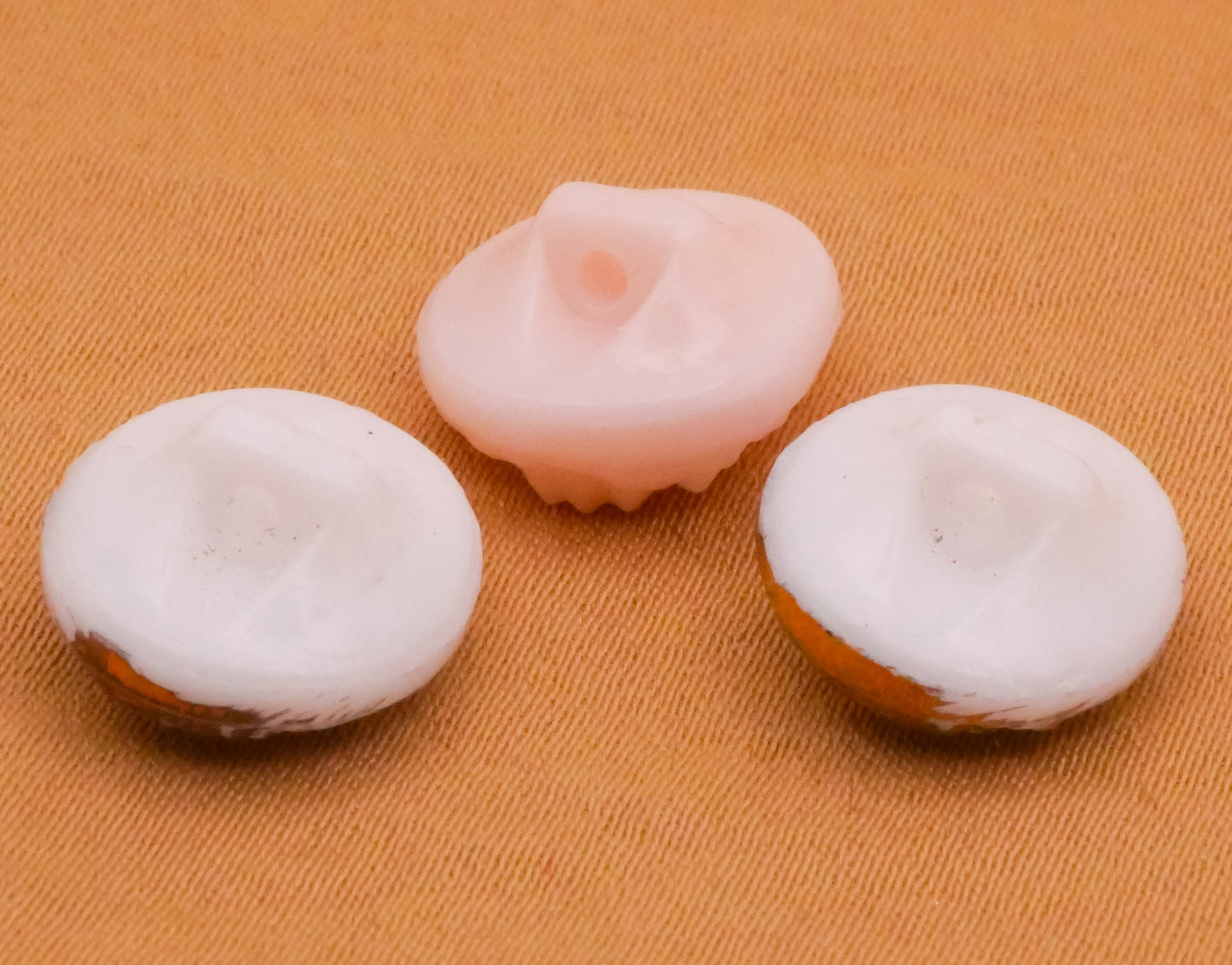 Baby Doll Face Vintage Glass Button Various 12x14mm