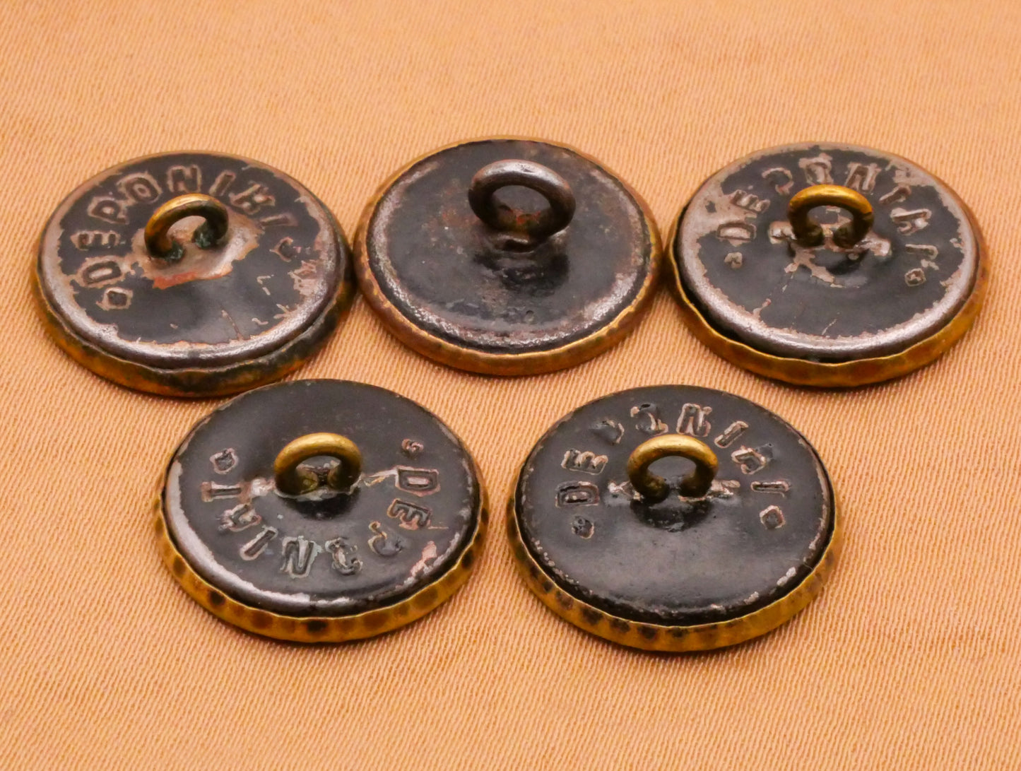 Poseidon God of the Sea Trident Victorian Metal Button Various 16mm
