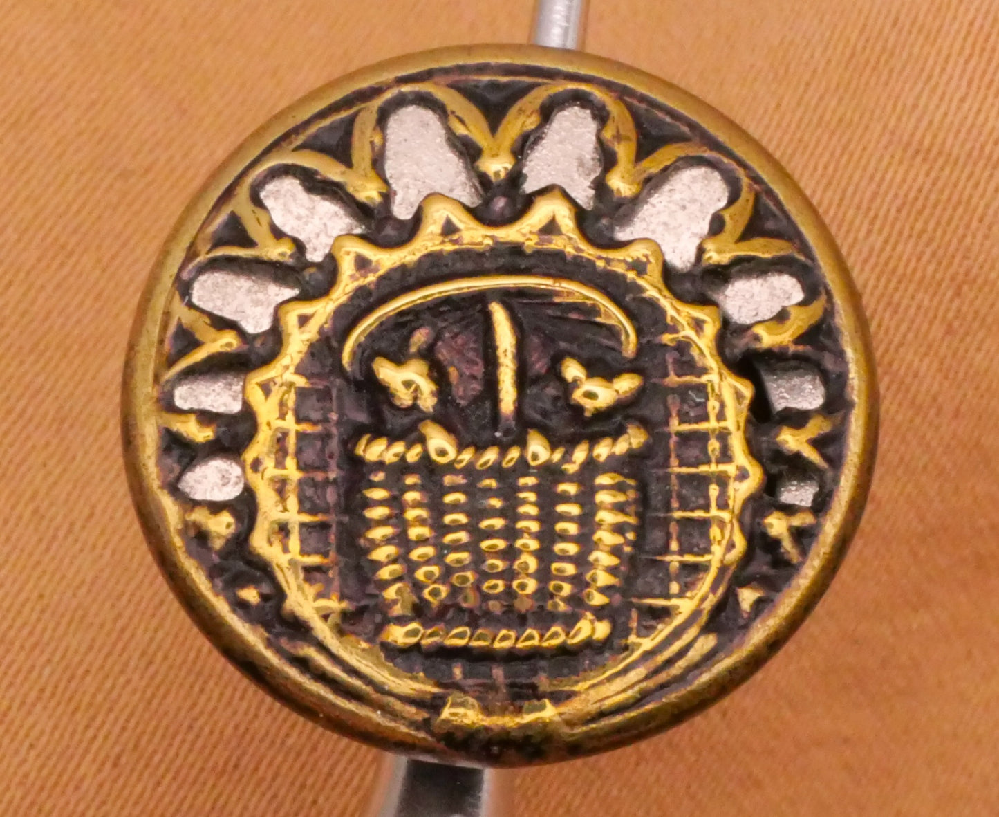 Cat Kitty Mischief Metal Victorian Picture Button Various 16-18mm