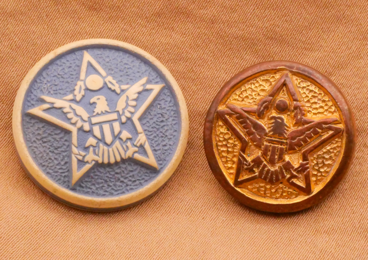 US General Eagle Star Early Plastic Button Various 19-22mm