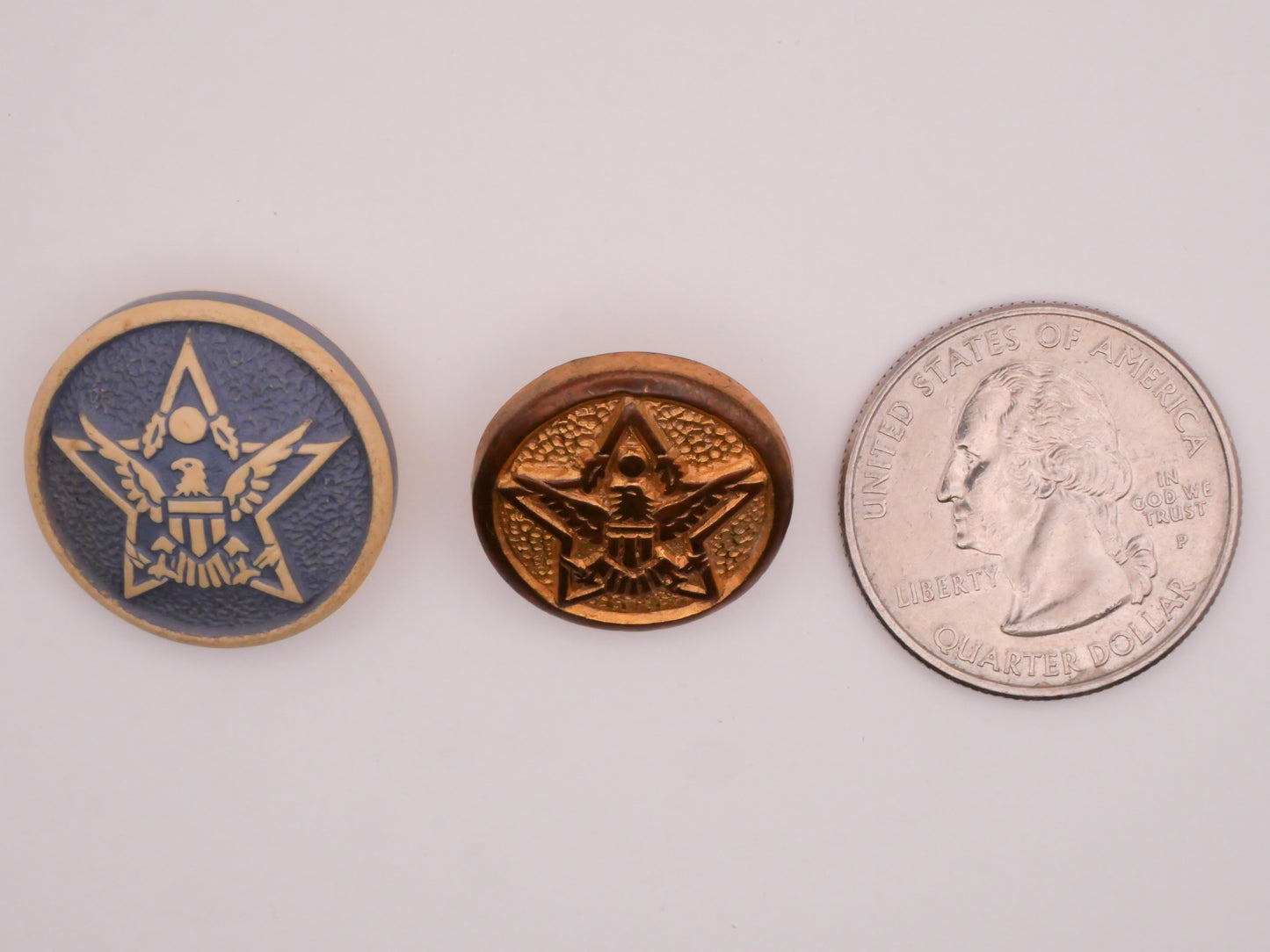 US General Eagle Star Early Plastic Button Various 19-22mm