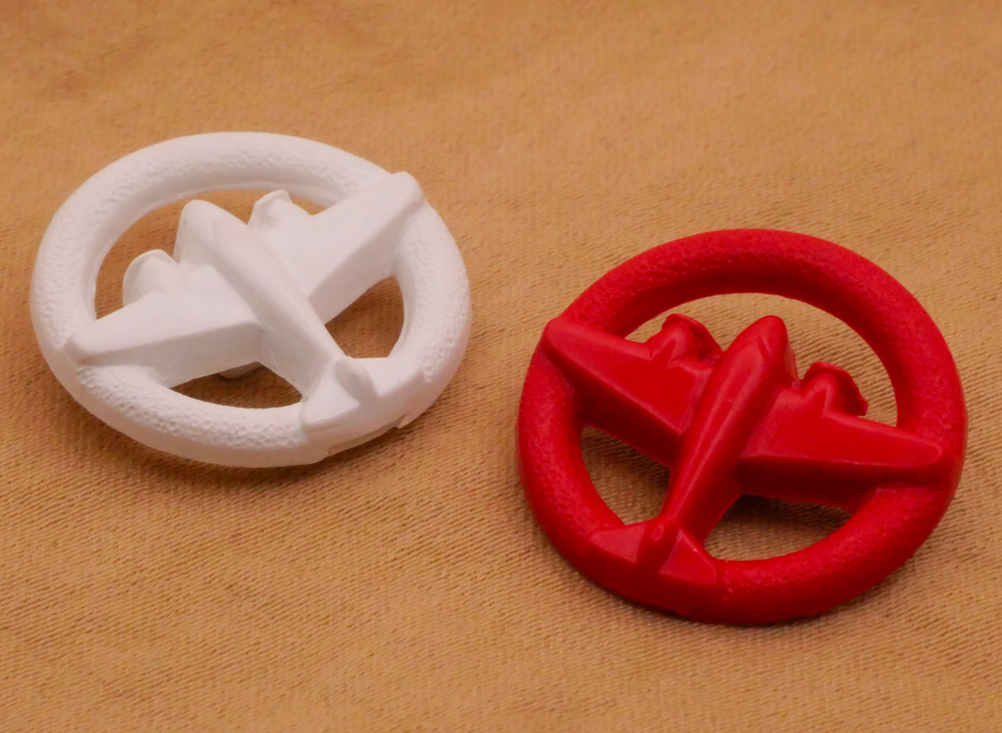 Fighter Jet Airplane Goofy Goofie Plastic Button Various 19mm