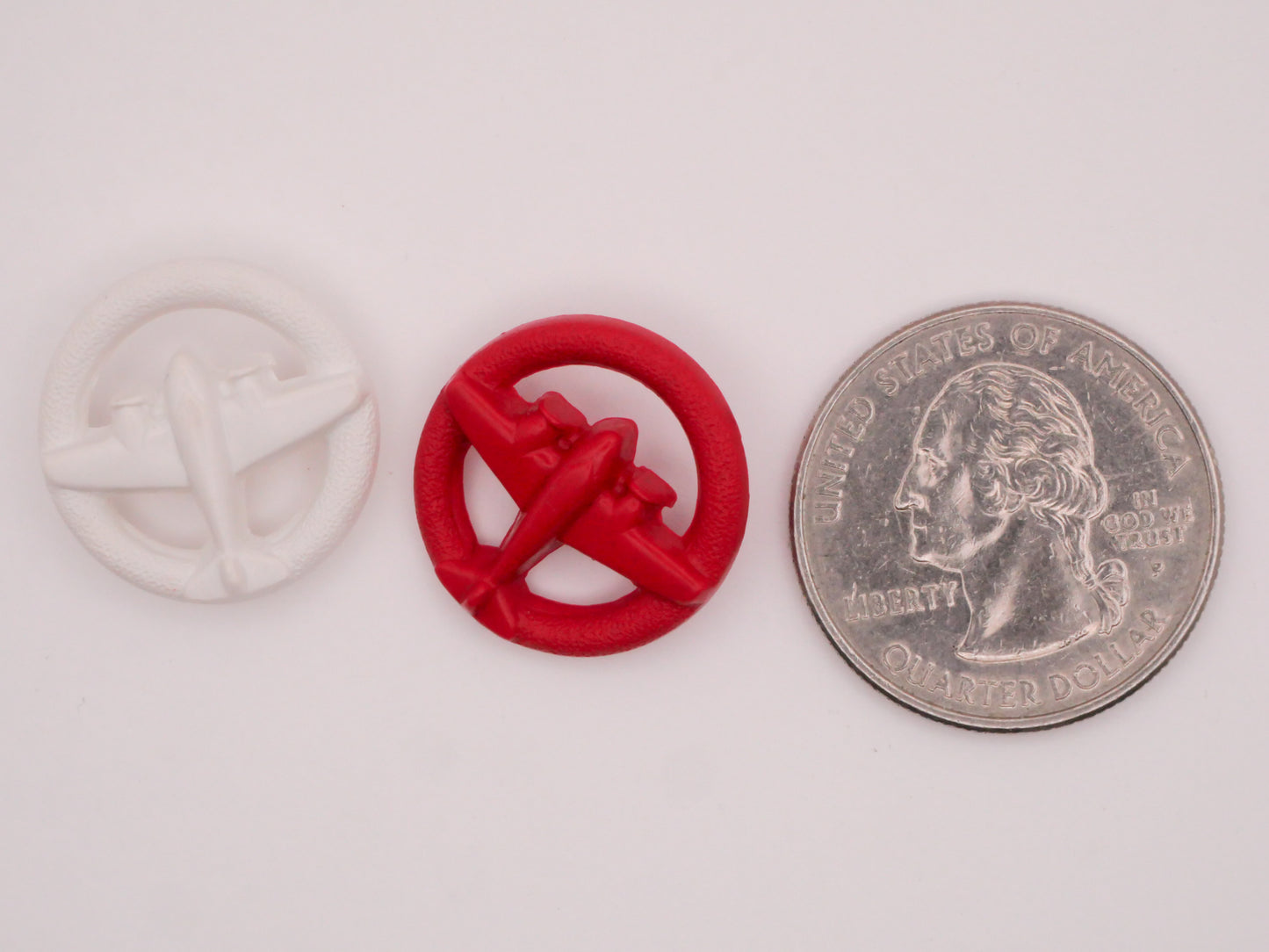 Fighter Jet Airplane Goofy Goofie Plastic Button Various 19mm