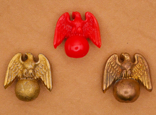 US Marine Corps Navy Eagle Globe Vintage Plastic Button Various 17x18mm