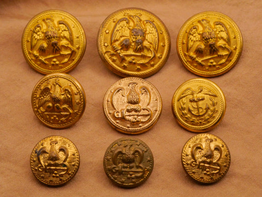US Navy Eagle Anchor Military Metal Button Various 15-26mm