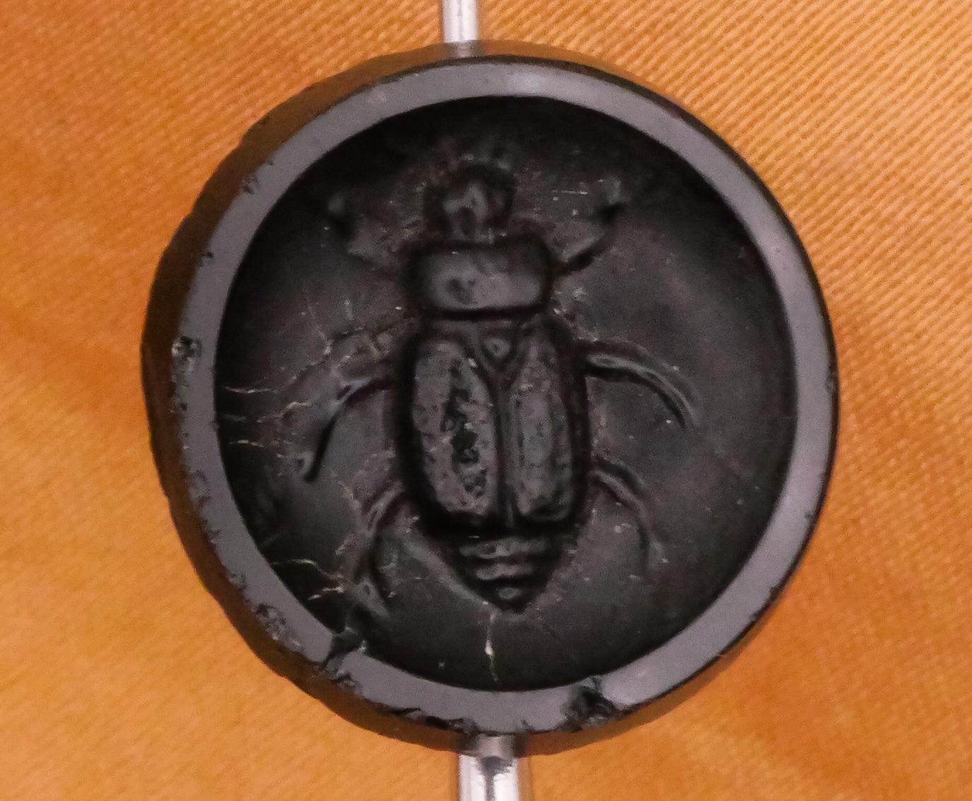 Beetle Insect Bug Black Glass Antique Button Various 16-18mm