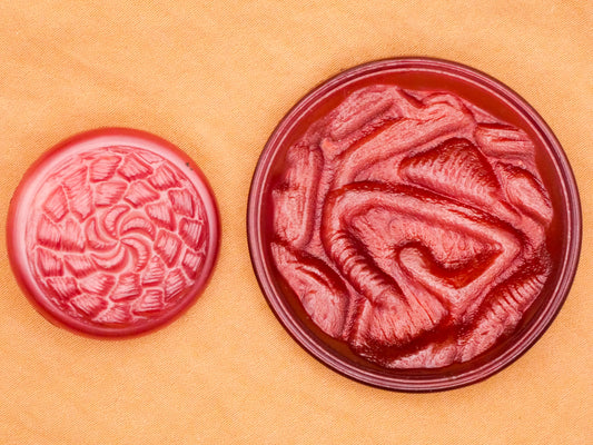 Rose Pink Texture Vintage Plastic Button Various 28-44mm
