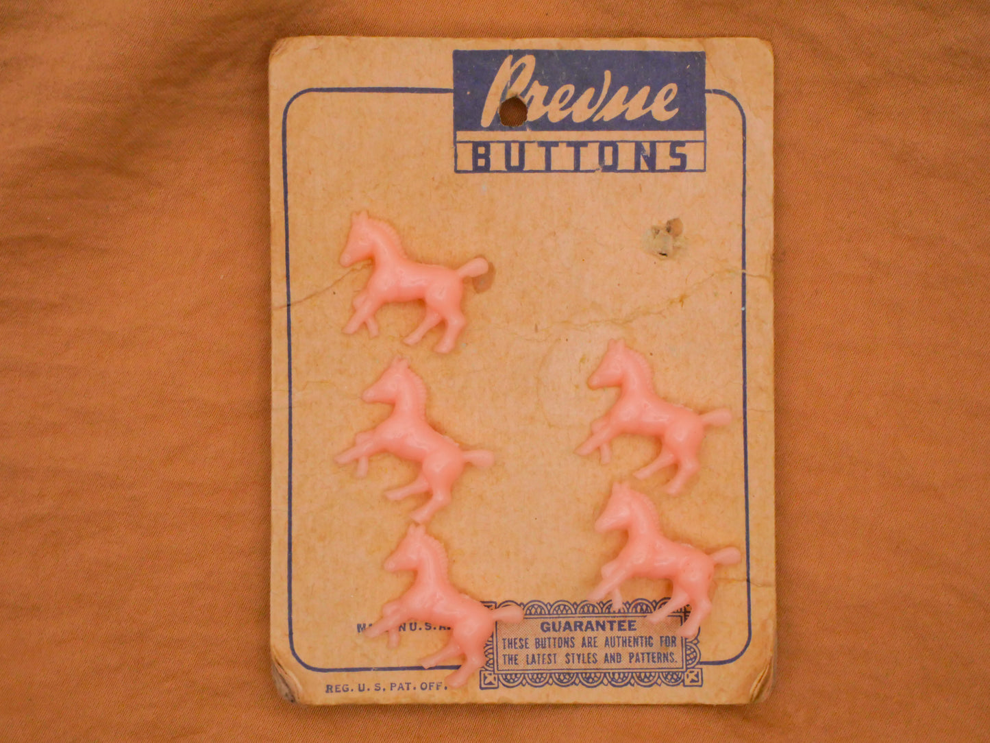 Horse Cowboy Theme Plastic Button Various 17-19mm