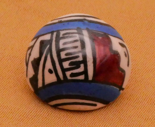 Aztec Southwest Design Glazed Ceramic JHB Button 14mm