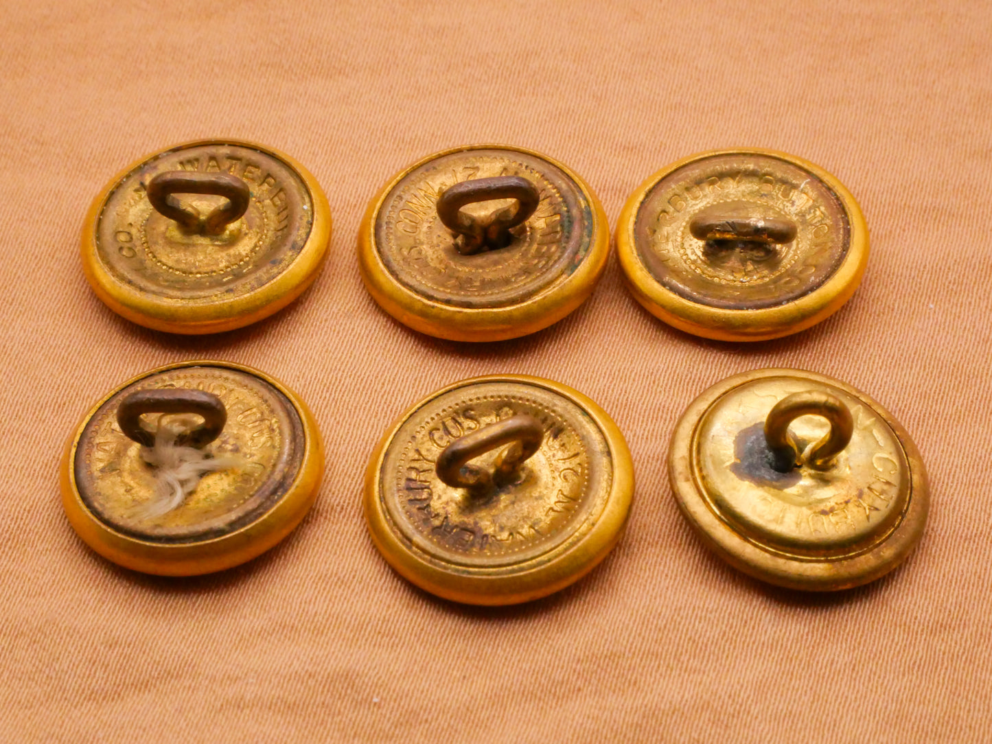 Great Seal of the United States Eagle Gold Metal Button Various 16mm