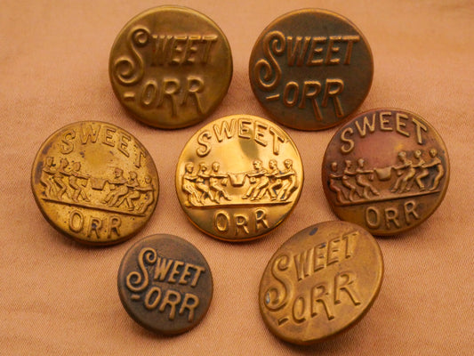 Sweet Orr Workwear Overall Brass Gold Metal Vintage Button Various 15-20mm